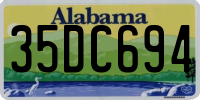 AL license plate 35DC694