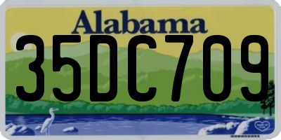 AL license plate 35DC709