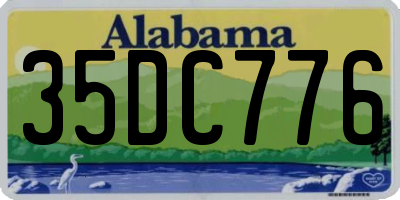 AL license plate 35DC776