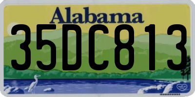 AL license plate 35DC813