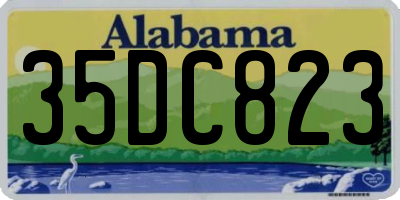 AL license plate 35DC823