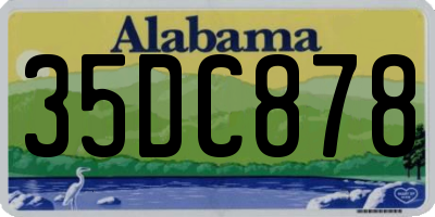 AL license plate 35DC878