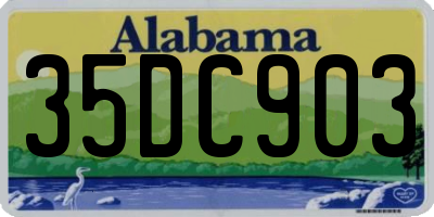 AL license plate 35DC903
