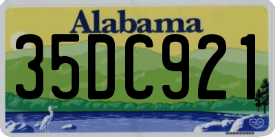 AL license plate 35DC921