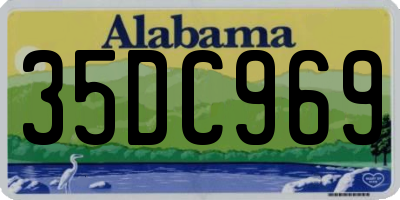 AL license plate 35DC969