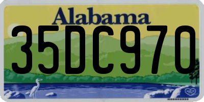 AL license plate 35DC970