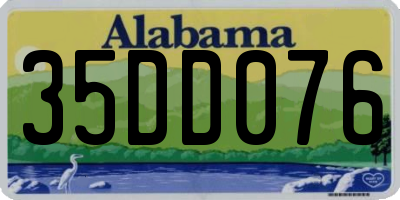 AL license plate 35DD076