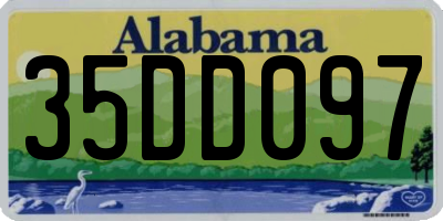 AL license plate 35DD097