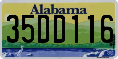AL license plate 35DD116