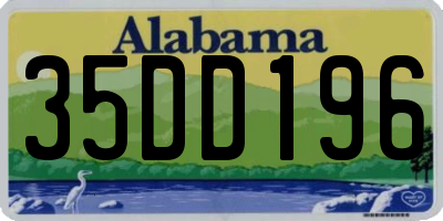 AL license plate 35DD196