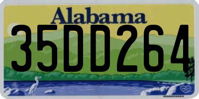 AL license plate 35DD264