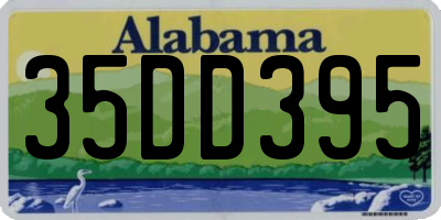 AL license plate 35DD395