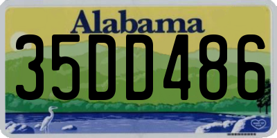 AL license plate 35DD486