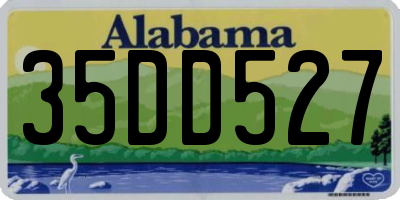 AL license plate 35DD527