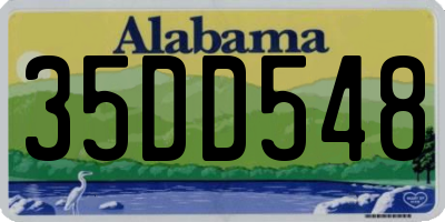 AL license plate 35DD548