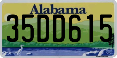 AL license plate 35DD615