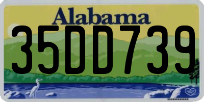AL license plate 35DD739