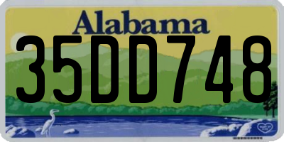 AL license plate 35DD748