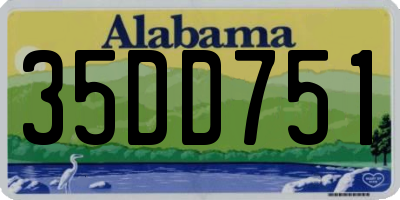 AL license plate 35DD751