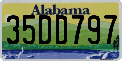 AL license plate 35DD797
