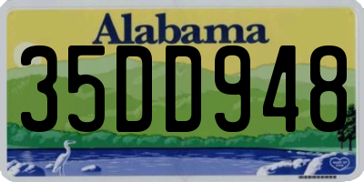 AL license plate 35DD948