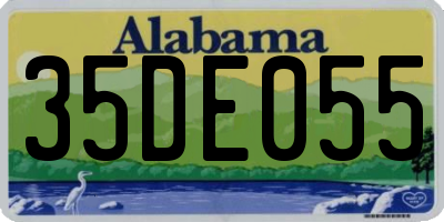 AL license plate 35DE055