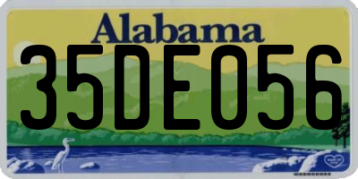 AL license plate 35DE056