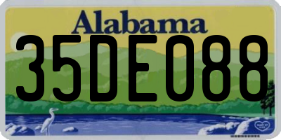 AL license plate 35DE088