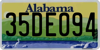 AL license plate 35DE094