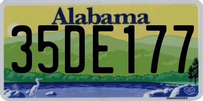AL license plate 35DE177