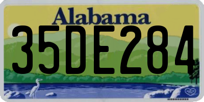 AL license plate 35DE284