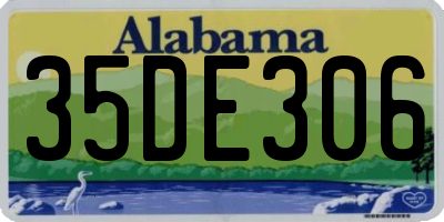 AL license plate 35DE306