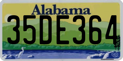 AL license plate 35DE364