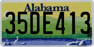 AL license plate 35DE413