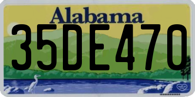 AL license plate 35DE470