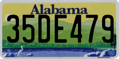 AL license plate 35DE479