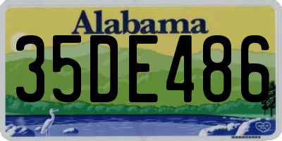 AL license plate 35DE486