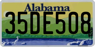 AL license plate 35DE508