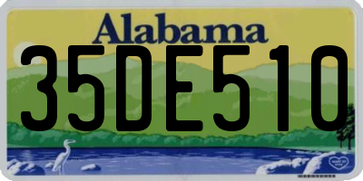 AL license plate 35DE510