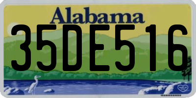 AL license plate 35DE516