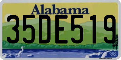 AL license plate 35DE519