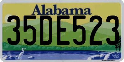 AL license plate 35DE523