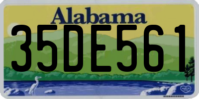 AL license plate 35DE561