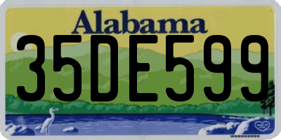 AL license plate 35DE599