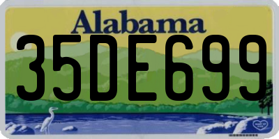 AL license plate 35DE699