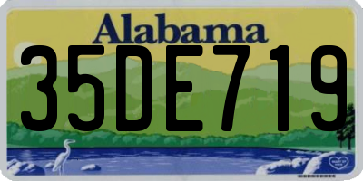 AL license plate 35DE719