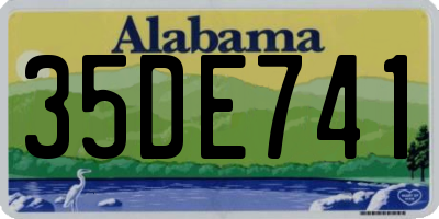 AL license plate 35DE741