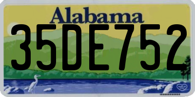 AL license plate 35DE752