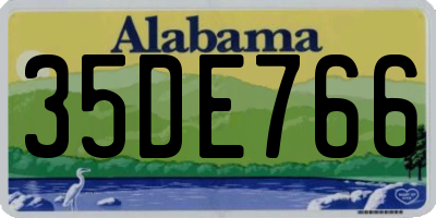 AL license plate 35DE766