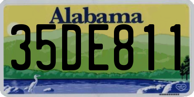 AL license plate 35DE811